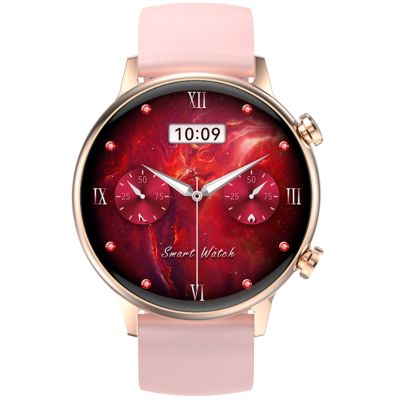 2. Damen-Smartwatch RUBICON RNCF09 Roségold/Pink SMARUB234