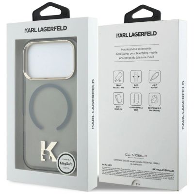 8. Karl Lagerfeld IML K Head Logo MagSafe Hülle für iPhone 17 Pro Max - Schwarz