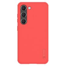 Nillkin Super Frosted Shield Pro Hülle für Samsung Galaxy S23+ gepanzerte Hülle + Telefonständer rot