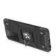 4. Wozinsky Ring Armor Tough Hybrid Case Cover + Magnethalter für Samsung Galaxy S22 Ultra silber