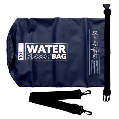 6. Wasserdichter Rucksack-Trockensack 10 l marineblau