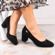 6. Sergio Leone W SK314D Wildleder Pumps mit Absatz Schwarz