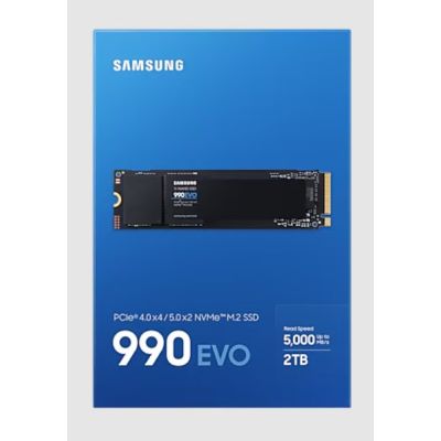 4. Samsung 990 EVO 2 TB M.2 2280 PCI-E x4 Gen4 NVMe SSD