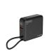 GEMBIRD Powerbank 10000 mAh, 20W Schnellladung, kabelloses Laden, Schwarz