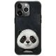 Nimmy Big Eyed Pet 2.0 Panda Hülle für iPhone 15 Pro - Schwarz