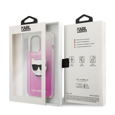 8. Karl Lagerfeld Choupette Head Case für iPhone 13 Pro Max – Rosa