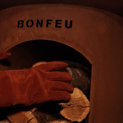 14. BF Bonbiza XL Offene rostige Gartenfeuerstelle