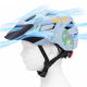 6. Wozinsky Kinder-Mountainbikehelm mit abnehmbarem Visier, Größe XS – Hellblau