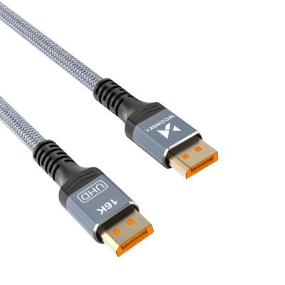 Wozinsky WPS-16AYL3S DisplayPort 2.1 Kabel 80 Gbit/s 16K@60Hz 8K@120Hz 4K@240Hz HDR HDCP DSC 3m - Schwarz