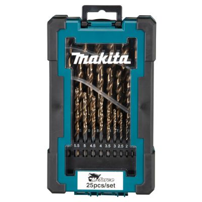 MAKITA HSS-G M-FORCE Metallbohrer-Set, 25-teilig, 1–13 mm