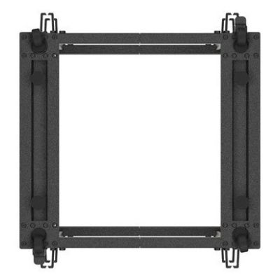 6. OFFENES RACK 19" 15U 600X600-1100 EINSTELLBAR SCHWARZ LANBERG