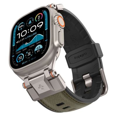 6. Spigen DuraPro Armor Strap für Apple Watch 44 / 45 / 46 / 49 mm - Grün