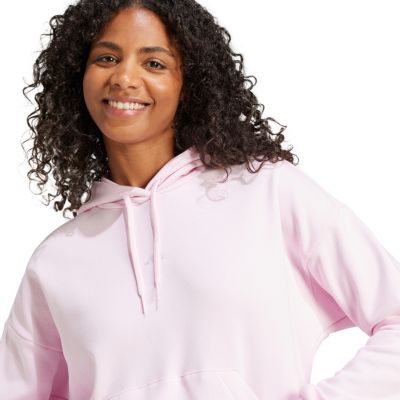 5. Damen adidas Essentials Small Logo Feel Cozy Hoodie Rosa JN1856