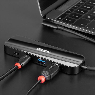 5. LINDY USB 3.2 Gen 1 Typ-C Hub mit 4 Anschlüssen