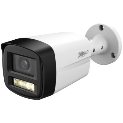 Dahua Technology Lite HAC-HFW1801TLM-IL-A Überwachungskamera (Bullet) für Innen- und Außenbereich, 3840 x 2160 px, Decken-/Wand-/Mastmontage