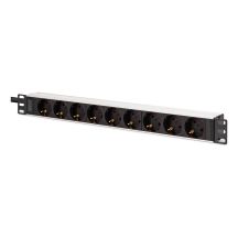 Digitus DN-95440 PDU 9-fach Steckdose 1HE Schwarz, Silber