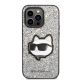 3. Karl Lagerfeld KLHCP14XG2CPS iPhone 14 Pro Max 6,7" Silber/Silber Hardcase Glitter Choupette Patch