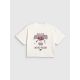 5. Mädchen-T-Shirt mit kastenförmigem Schnitt und Aufdruck 4F 4FJRAW26TTSHF4239-11S