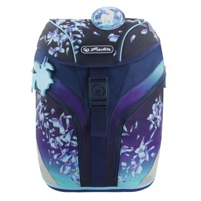 10. Herlitz SoftLight Plus Greenline Blue Ice Schulrucksack-Set Mädchen Polyester Blau, Marineblau (Marineblau)