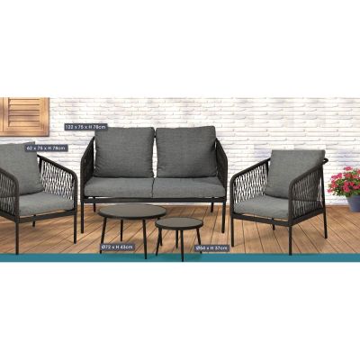 17. 5-teiliges Gartenmöbelset Mailand