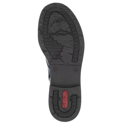 7. Damen-Lackstiefeletten in grüner Kroko-Optik Rieker 71205-90