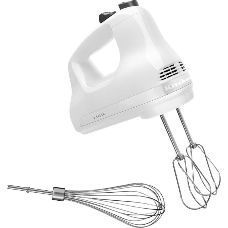2. KitchenAid 5KHM5110EWH 85W Handmixer Weiß