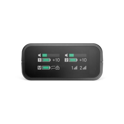 3. Sennheiser PROFILE DRAHTLOSES 2-KANAL-SET – 2-Kanal-2,4-GHz-Empfänger, 2 Ansteckmikrofone, Zubehör, Ladeetui, Tasche