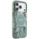 3. Guess IML Flowers Pearl Strap MagSafe Hülle für iPhone 18 Pro / 17 Pro – grün