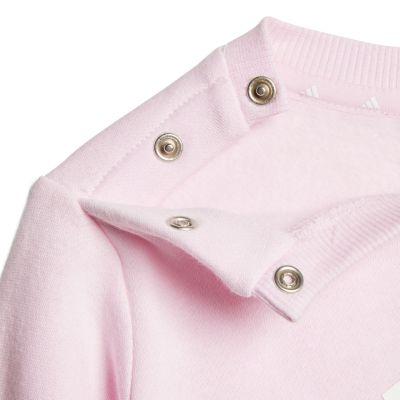 12. Adidas Essentials Pinker Trainingsanzug für Kinder JC9645