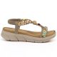 2. Beige Keilsandalen für Damen Artiker 58C0001