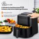 21. Extralink Heißluftfritteuse 5,2 l EU SJ-520 Einzeln 5,2 l Heißluftfritteuse Schwarz