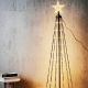 15. Dekorativer Weihnachtsbaum, 550 LEDs, warmweiß, 300 cm, schwarz