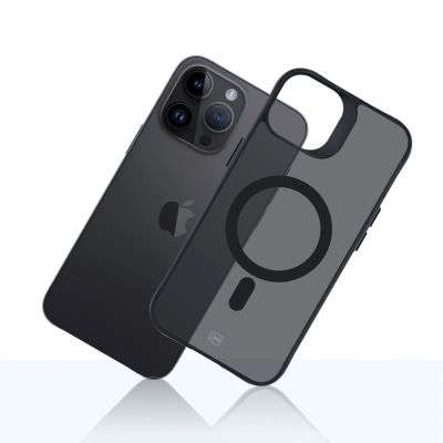 12. 3mk Smoke MagCase Hülle mit MagSafe für iPhone 14 Pro – durchscheinend