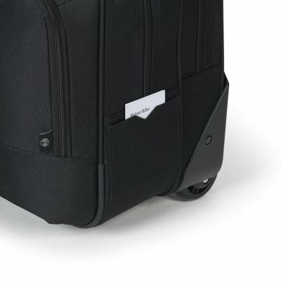 8. Dicota Laptop-Rollkoffer für Reisende (13-16 Zoll) mit Eco-Basis, schwarz