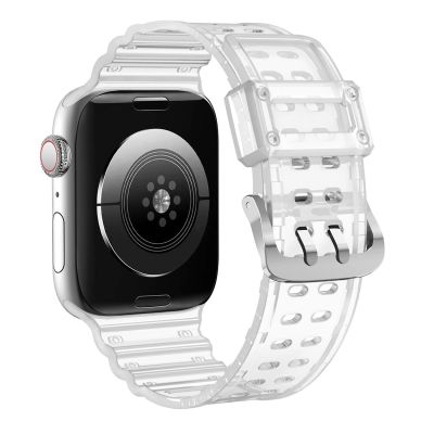 5. Strap Triple Protection für Apple Watch 38 / 40 / 41 mm Bandarmband - transparent