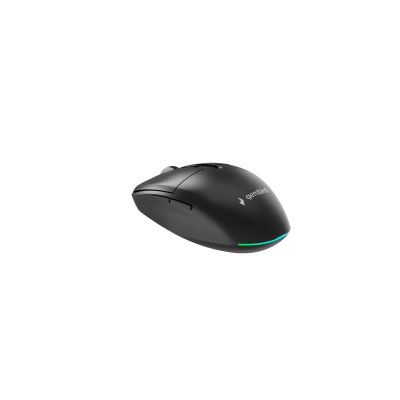 GEMBIRD Kabellose Maus Dual-Modus (2,4 GHz + Bluetooth) 1600 DPI, 6 Tasten, Schwarz