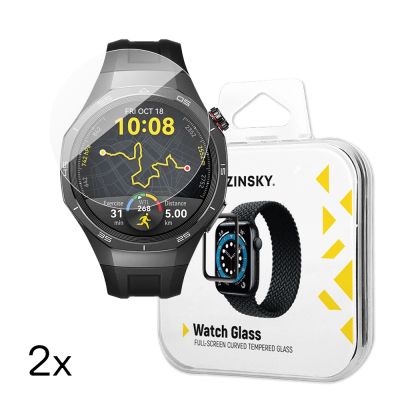 Wozinsky Vollkleber gehärtetes Glas für Huawei Watch GT 5 / GT 5 Pro / GT 4 / GT 4 Pro / GT 3 / GT 3 Pro 46 mm (2 Stück)