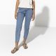 7. Women's gray-beige Birkenstock Gizeh Birko-Flor Nubuck Stone regular wide (43391)