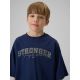 7. Locker geschnittenes Jungen-T-Shirt mit Aufdruck 4F 4FJRSS26TTSHM3465-31S