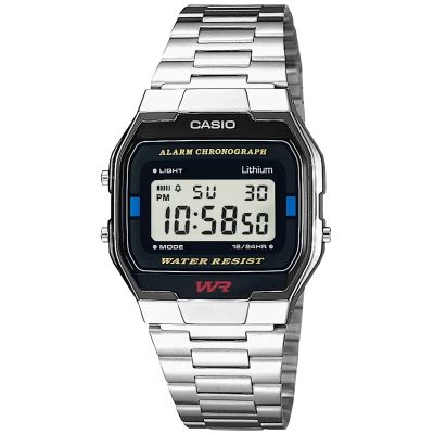 9. CASIO A163WA-1QES Unisex-Uhr + Box