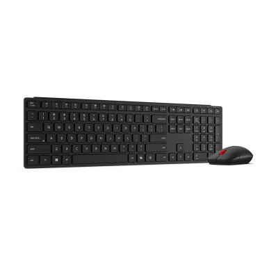 5. Lenovo 4X31S04848 Tastatur und Maus inklusive, Office RF Wireless + Bluetooth, Belgisches Schwarz