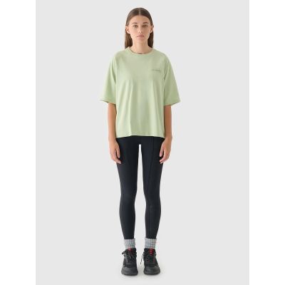 3. Oversize-T-Shirt für Damen mit Print, Größe 4F 4FRAW24TTSHF2583-43S