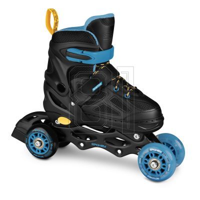 5. Spokey Quattro 4IN1 SPK-943433 Inlineskates Größe 34-37 BK/DBL