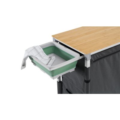 4. Outwell 531189 Campingküche Schwarz, Grau, Edelstahl, Holz Aluminium
