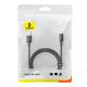 2. Baseus Silky 3A USB-A - USB-C Kabel 1m - Schwarz