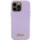 3. Guess Glitter Glossy Script Hülle für iPhone 15 Pro Max – Flieder