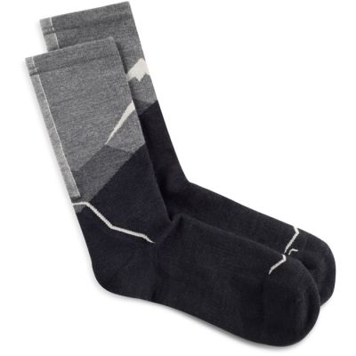 3. Buff Merino Leichtgewicht Crew Socken LWC1 Graphit L Socken
