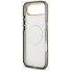 7. Guess IML Glitter Flowers Triangle MagSafe Hülle für iPhone Air - Schwarz