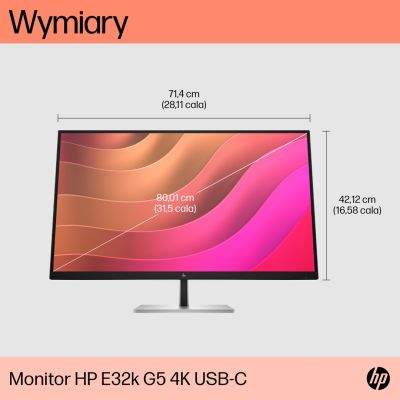 12. HP Monitor 31,5" E32k G5 4K (6N4D6AA)