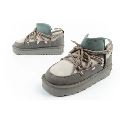17. D.Franklin Damen Winter Schneestiefel Modische isolierte Stiefeletten Grau